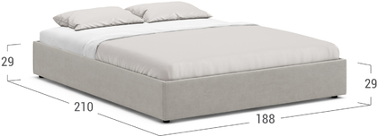 Кровать двуспальная 180х200 MOON FAMILY 1260