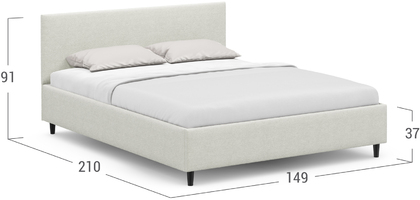 Кровать двуспальная MOON FAMILY 1259 140х200